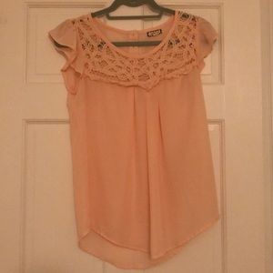 Pink short sleeve top